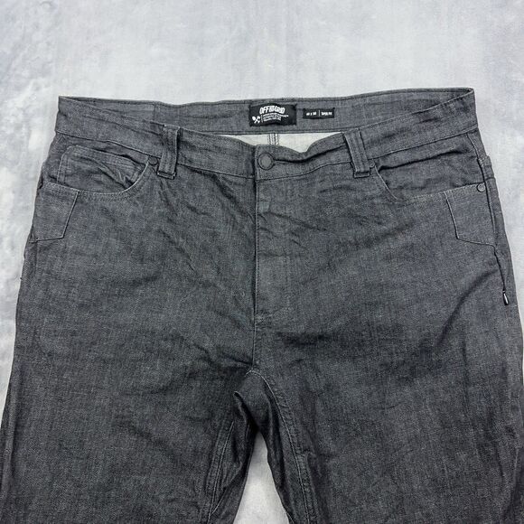 Off the Grid Hideout Jeans Mens Sz 40x36 Black Denim Taper Fit Pocket Stretch - Picture 3 of 14